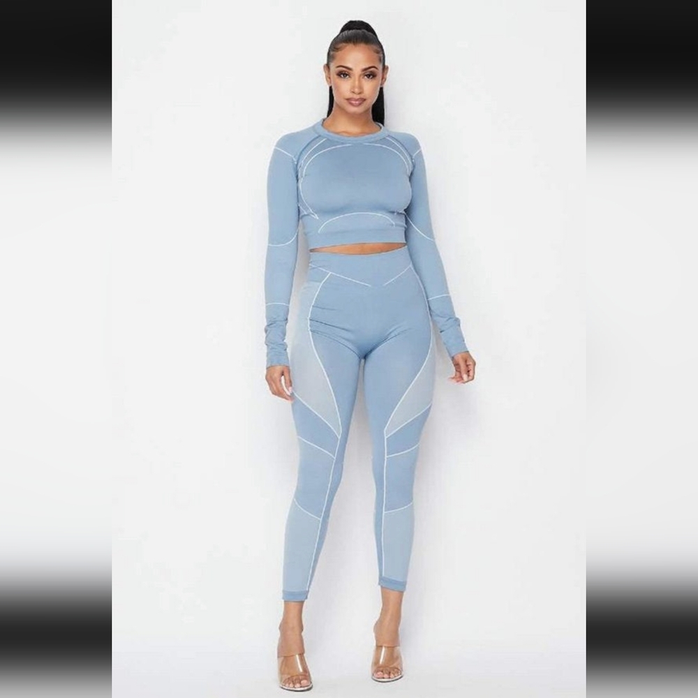 Icy Blue Athletic Set